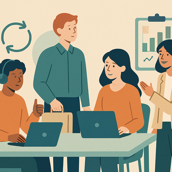 イメージ画像：定着支援による継続雇用