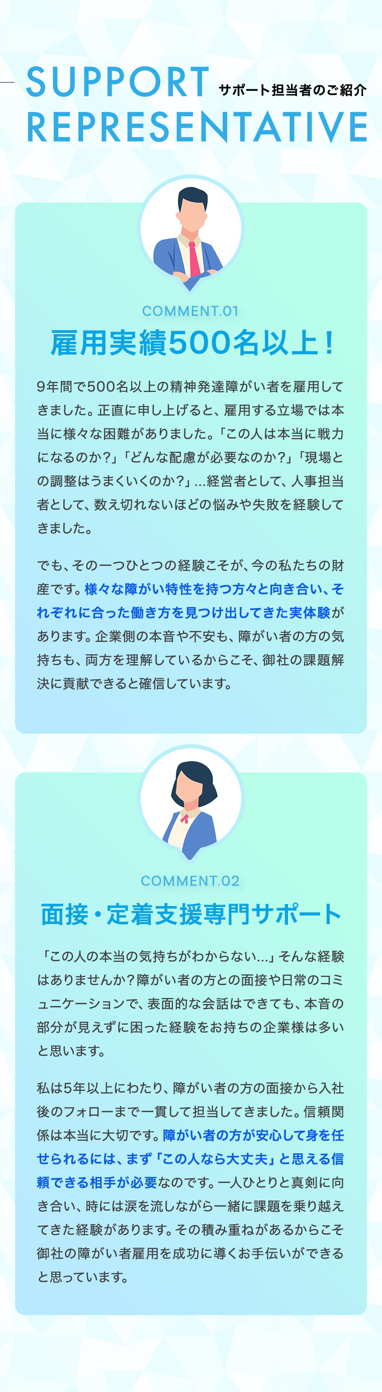 サポート担当者のご紹介