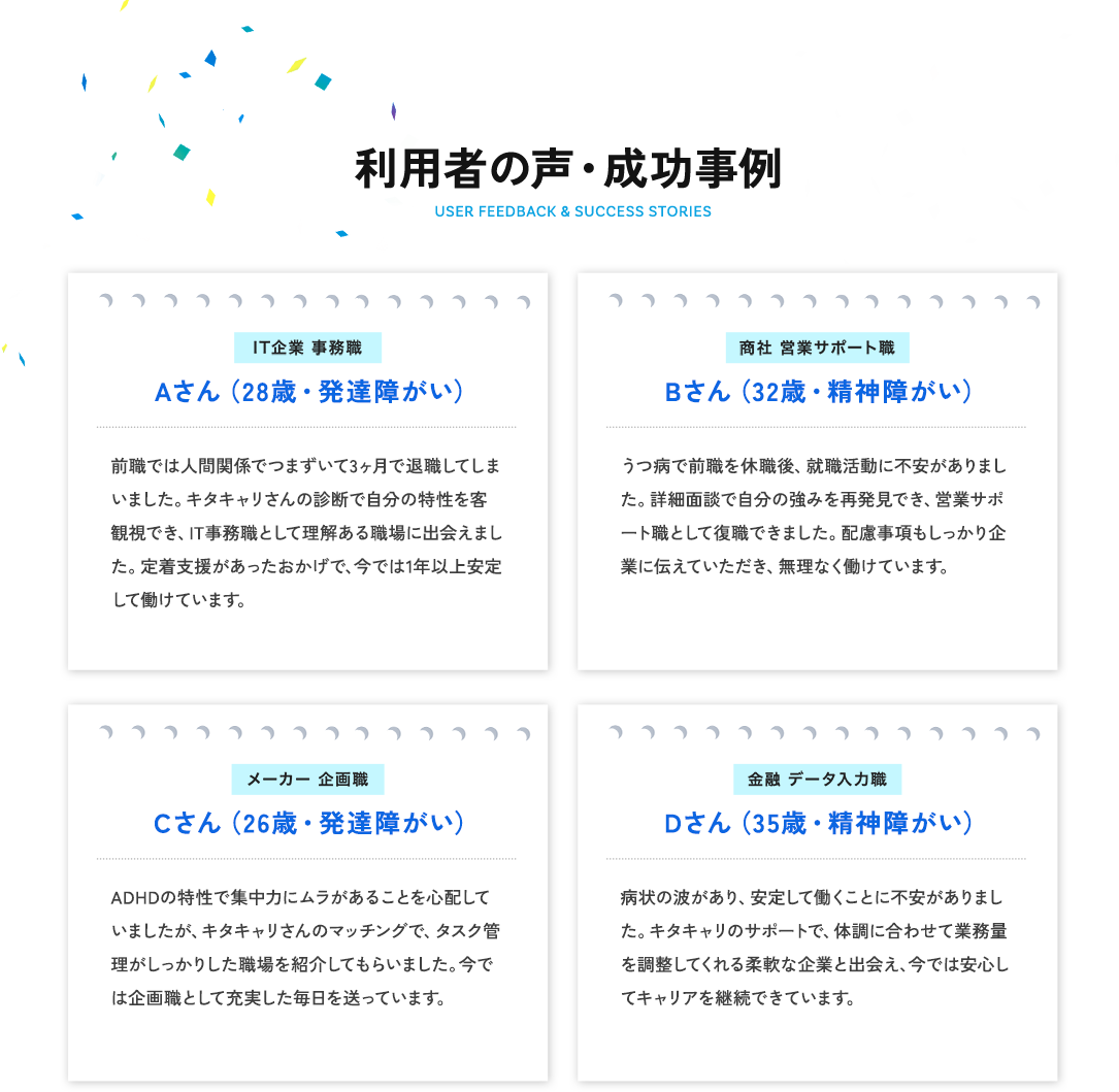 利用者の声・成功事例